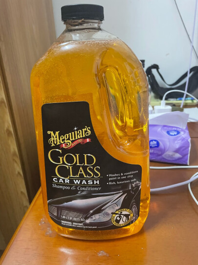 美光（Meguiar's）金装蜡水洗车液3M滋润浓缩去污水蜡洗车液香波泡沫清洗剂G7164 晒单图