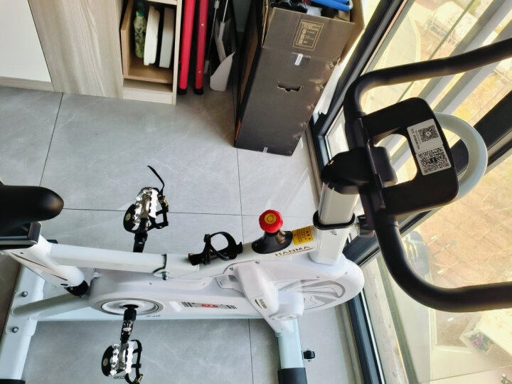 汗马 动感单车家用静音运动减肥器材健身车室内脚踏自行车 橙色 晒单图