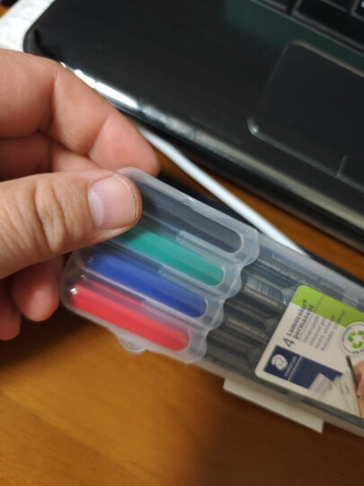 施德楼（STAEDTLER）记号笔速干油性笔光盘笔1.0mm 蓝色 单支装M317-3 晒单图