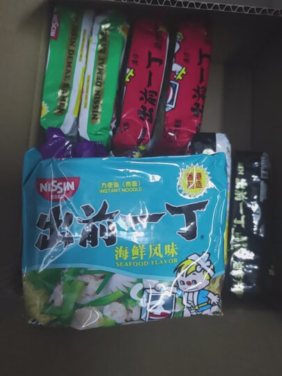 出前一丁日清 进口方便面 九州猪骨汤味 五连包*100g  泡面袋速食煮面 晒单图