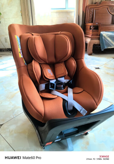 宝得适（Britax） 宝宝儿童安全座椅0-4岁360度旋转汽车ISOFIX硬接口双面骑士 曜石黑 晒单图