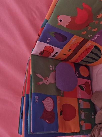 LALABABY认知卡宝宝布书婴儿玩具0-1岁婴幼儿撕不烂可水洗识字卡 晒单图