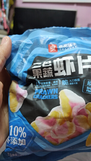 良品铺子 虾片薯条 膨化炸鲜虾味薯片膨化儿童儿时怀旧膨化零食休闲零食 【原味】虾片25g×3袋 晒单图