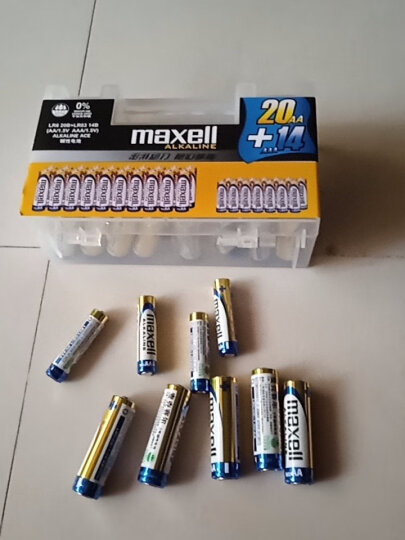 日本麦克赛尔(Maxell)5号电池碱性干电池24粒家庭装 相机儿童玩具挂钟LR6AA 晒单图