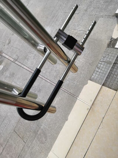 赛拓(SANTO)0068 高强度抗剪防撬U型门锁安全锁 双开玻璃门锁电动车锁摩托车锁 晒单图