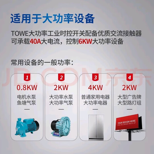 同为（TOWE）高精度 微电脑时控开关工业时控开关时间控制器导轨式开关 可精确到秒TW-IEDJ/S   晒单图