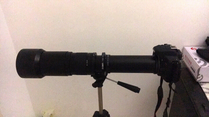 变色龙变色龙650-1300mm超长焦镜头单反相机超微单远摄变焦射月打鸟望远镜动物拍摄中秋拍月 佳能口-黑色1300D 镜头+长焦托架（仅适球形云台） 晒单图