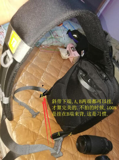 安诺格尔(ainogirl) 摄影包单肩斜跨单反相机包 适用佳能尼康单反微单 A1362 经典黑二代-中号 晒单图