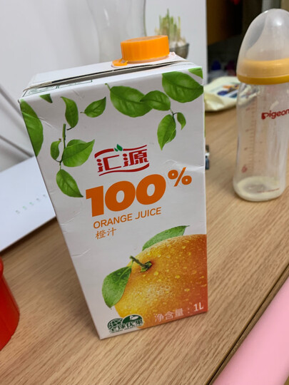汇源果汁 100%橙汁 果汁饮料 1Lx5 盒 青春版 整箱装 晒单图