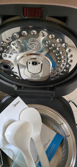 美的（Midea）智能电饭煲电饭锅4-5人家用5L大容量预约气动涡轮防溢锅金属机身蒸米饭锅-WFS5017TM 晒单图