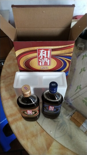 和酒 黄酒 悦合 (金悦合蓝悦合) 特型半干型黄酒 500ml*2瓶 礼盒装 晒单图