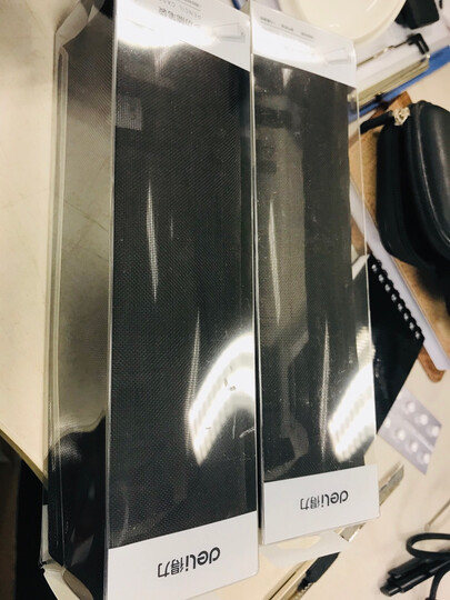得力(deli)大容量方型笔袋/尼龙网纱包袋/手提铅笔收纳袋 传奇黑66747 晒单图