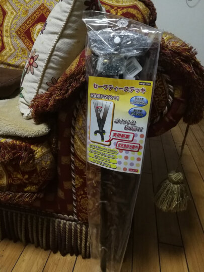 一期一会（ichigo ichie）日本品牌拐杖老人手杖可伸缩折叠铝合金拐棍 助行器拐杖 三脚拐杖TS-30茶色 晒单图