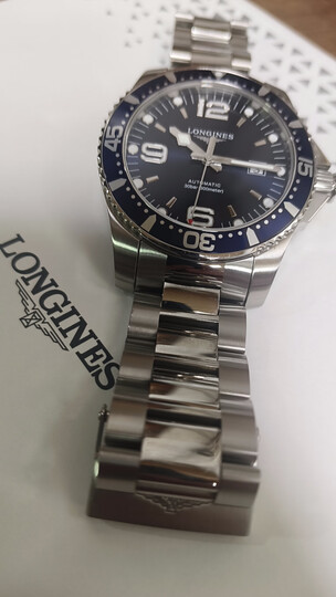 浪琴（LONGINES）瑞士手表 康卡斯潜水系列 机械钢带男表L37424566 晒单图
