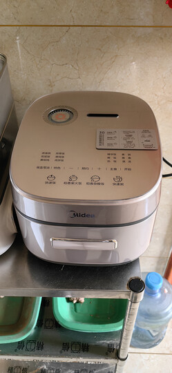 美的（Midea）智能电饭煲电饭锅4-5人家用5L大容量预约气动涡轮防溢锅金属机身蒸米饭锅-WFS5017TM 晒单图