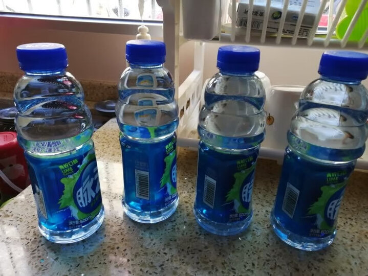脉动(mizone)青柠口味 维生素饮料 600ml*4瓶 连包装 晒单图