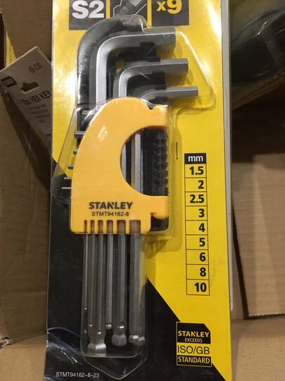 史丹利(Stanley)链式内六角扳手(英制)10件套 1/16”-3/8” 69-230 晒单图
