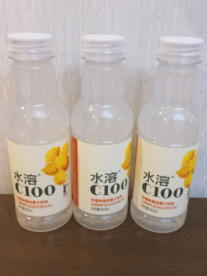 农夫山泉 水溶C100柠檬味复合果汁饮料445ml*24瓶 整箱装 晒单图