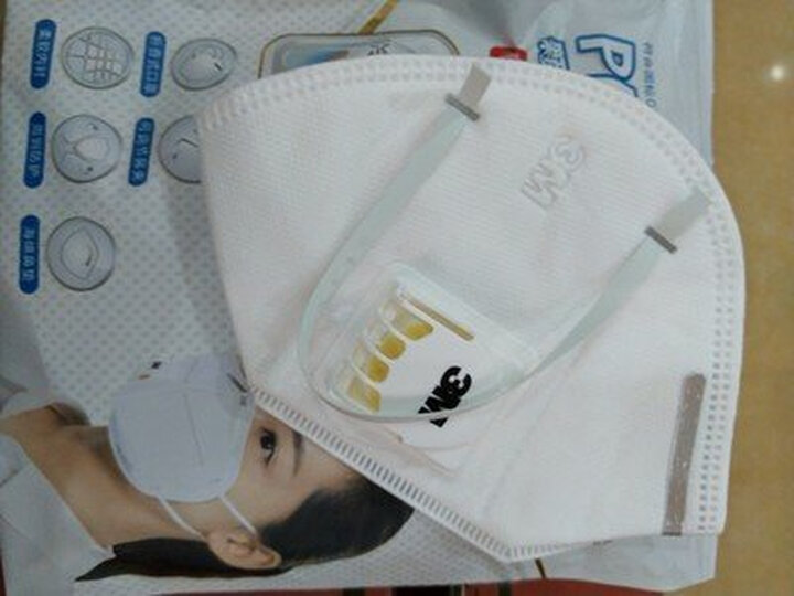 3M 口罩防雾霾防花粉防柳絮 KN90 防pm2.5 防粉尘 有呼气阀 9001V 男女通用 3只/包 晒单图