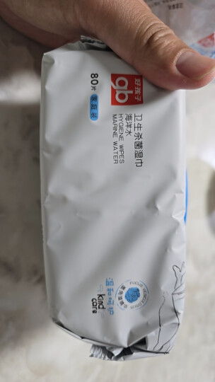 好孩子(gb)婴儿卫生湿巾 橄榄滋养湿巾80片*8包 新生儿湿纸巾 晒单图