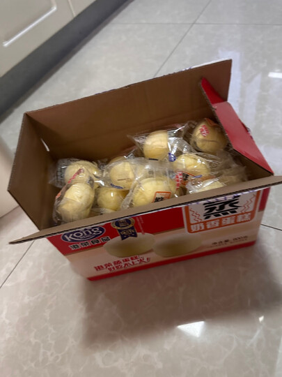 旺仔牛奶原味礼盒125ml*20+港荣蒸蛋糕 饼干蛋糕 整箱900g 晒单图