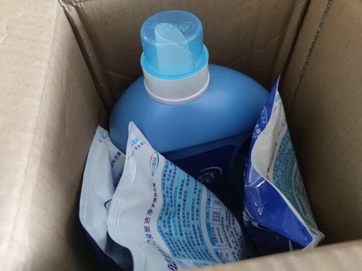 蓝月亮 羽绒服专用洗衣液500g/瓶 去污护绒 蓬松 低泡易漂 晒单图