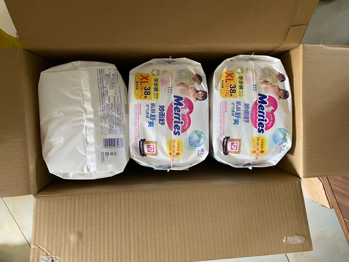 花王【品牌直供 安心品质】妙而舒拉拉裤XXL26片(15-28kg)尿不湿 晒单图