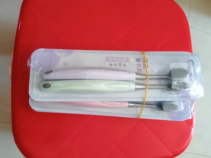 舒客炭丝能量竹炭软毛牙刷8支成人家庭装护龈防滑小头新老随机 晒单图