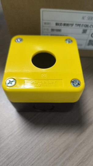 施耐德按钮附件XAL 塑料 黄色 按钮指示装置附件 XALB01YC 空急停按钮盒 晒单图