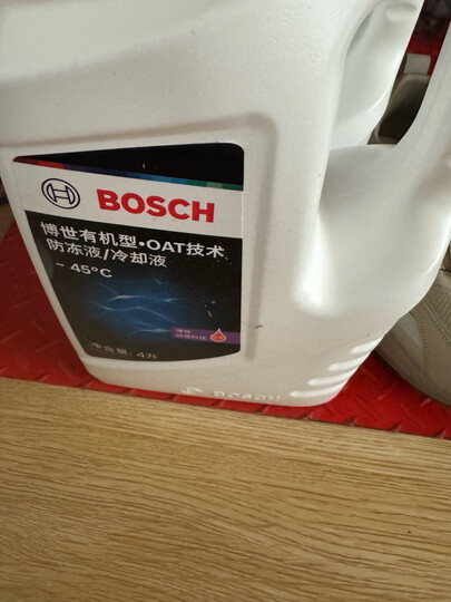 博世（BOSCH）有机型(OAT)发动机冷却液通用型汽车防冻液 冰点-25℃ 4L（绿色） 晒单图