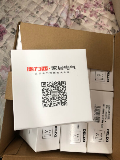 德力西（DELIXI） 开关插座面板86型墙面暗装电源网络CD880系列白色无框拉丝大板 晒单图