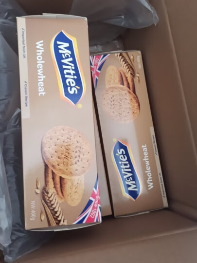 McVitie's英国进口 麦维他（Mcvitie's）高纤全麦粗粮酥性消化饼干400g 晒单图