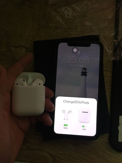 苹果(APPLE) airpods蓝牙无线耳机1/2代 适用ipad2代/iphone 官方标配 Airpods配充电盒 W1芯片 晒单图
