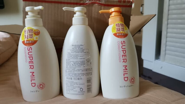 资生堂惠润(SUPER MiLD)柔净(绿野芳香)护发素600ml(日本进口润发乳 丝丝顺滑 全家适用) 晒单图