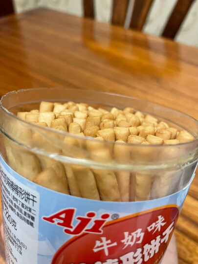 Aji 饼干 儿童零食 宝宝零食 棒棒形手指饼干 牛奶味 192g/袋 晒单图