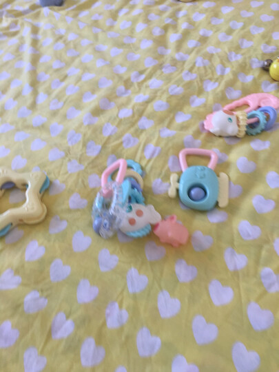 贝恩施 婴儿摇铃牙胶手摇铃宝宝新生婴儿玩具0-3-6-12个月幼儿0-1岁益智玩具B225 晒单图
