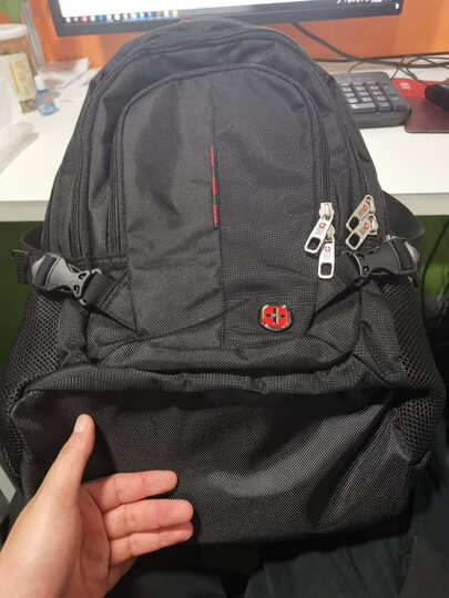 CROSSGEAR【加密防盗】电脑包 男商务大容量多功能15.6/17.3英寸游戏本双肩书包旅行背包 CR-8112 黑色 晒单图