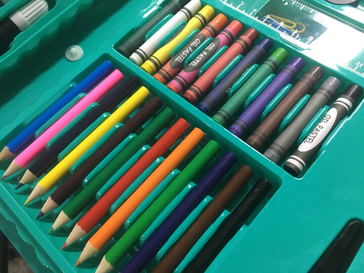 铭塔儿童绘画工具86件文具铅笔蜡笔水彩笔美术画画男孩女孩小孩学生 晒单图
