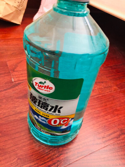 龟牌(Turtle Wax)汽车硬壳玻璃水0℃挡风玻璃清洁剂去油膜去污剂G-4081-6瓶装汽车用品(原G-4120R1-6) 晒单图