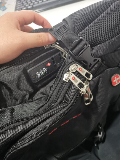 CROSSGEAR【加密防盗】电脑包 男商务大容量多功能15.6/17.3英寸游戏本双肩书包旅行背包 CR-8112 黑色 晒单图