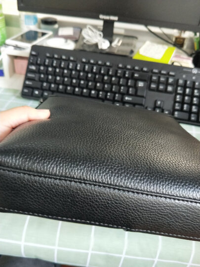 稻草人MEXICAN欧美大牌商务休闲男包 时尚单肩斜挎包布料单肩包 MZU50428M-03黑色 晒单图
