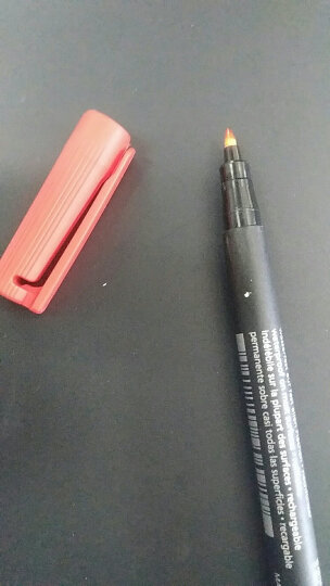 德国施德楼（STAEDTLER）记号笔速干油性笔光盘笔0.6mm 红色 单支装F318-2 晒单图