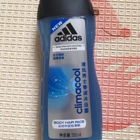 阿迪达斯(Adidas)男士清风香波沐浴露250ml 持久留香控油香波沐浴露 晒单图