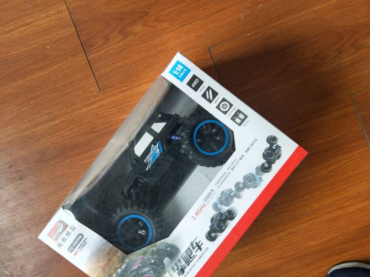 美致模型(MZ) 遥控车 1:14 大脚攀爬车 充电遥控越野汽车四驱大脚车模型儿童男孩玩具 亮橙色 晒单图