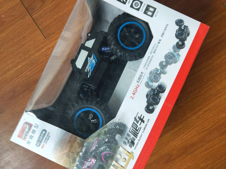 美致模型(MZ) 遥控车 1:14 大脚攀爬车 充电遥控越野汽车四驱大脚车模型儿童男孩玩具 亮橙色 晒单图