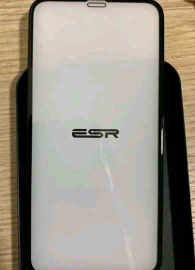 亿色(ESR)苹果X/XS钢化膜背膜 iPhone X/XS通用钢化后膜 全屏覆盖高清防爆防指纹玻璃保护手机后背贴膜 黑色 晒单图
