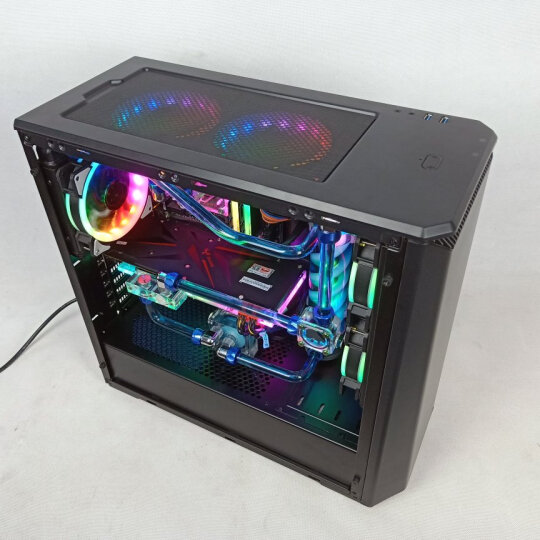追风者(PHANTEKS) 416PTG钢化玻璃RGB版 黑色 ATX水冷电脑机箱(RGB可调灯控/280水冷/电源仓/2把静音风扇) 晒单图