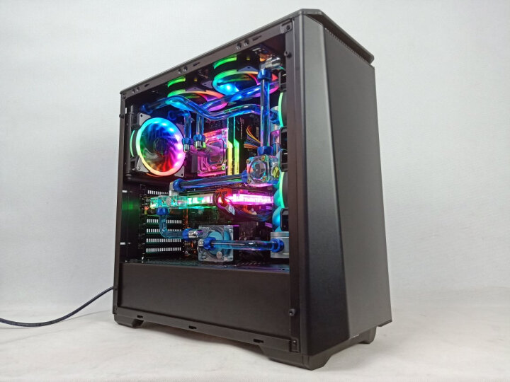 追风者(PHANTEKS) 416PTG钢化玻璃RGB版 黑色 ATX水冷电脑机箱(RGB可调灯控/280水冷/电源仓/2把静音风扇) 晒单图