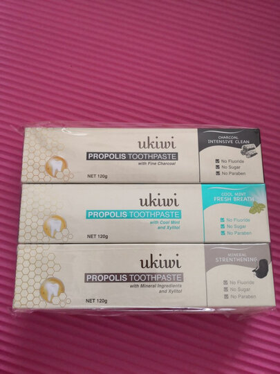 纽西小精灵(ukiwi)蜂胶护齿牙膏 120g*2 (蜂胶护龈不添加氟 ) 晒单图