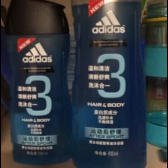 阿迪达斯(Adidas)男士清风香波沐浴露250ml 持久留香控油香波沐浴露 晒单图